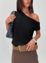 Ashfield Off Shoulder Top Black