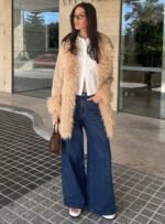 Naylor Mid Rise Wide Leg Jeans Mid Blue Denim - Image 12