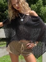 Ronnee Lace Up Shorts Brown Stripe - Image 12