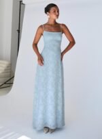 South Of France Maxi Dress Blue - Image 2