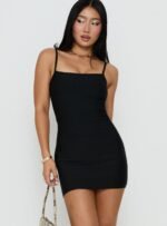 Jayana Bandage Mini Dress Black - Image 7