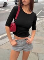Elaia 3/4 Sleeve Top Black - Image 14