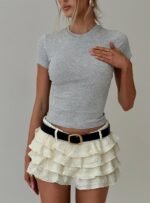 Match Point Mini Skort Porcelain - Image 8