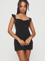 Landon Mini Dress Black - Image 2