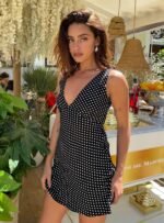 Nellie Mini Dress Black Polka Dot - Image 7