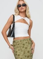 Martiney Twisted Vest Top White - Image 2