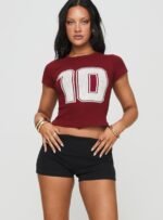 Baseline Low Rise Rib Shorts Black - Image 2