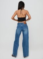 Serenitia Mid Rise Relaxed Jeans Mid Blue Wash Petite - Image 5
