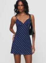 Chara Mini Dress Navy - Image 2