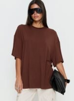Kieryn Oversized Top Chocolate