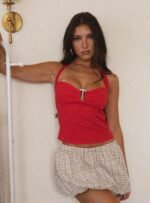 Isabetta Halter Top Red - Image 8