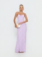 Love From Portofino Corset Maxi Dress Lilac - Image 2