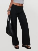 Two Lovers Low Rise Pants Black - Image 2