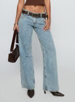 Ellanor Low Rise Straight Leg Light Blue - Image 2