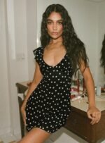 I Guess So Mini Dress Black Polka Dot - Image 17