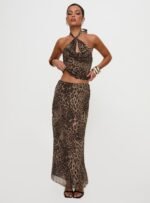 Eleganza Maxi Skirt Leopard - Image 8