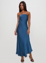 Haley Maxi Dress Mid Blue - Image 7