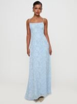 South Of France Maxi Dress Blue - Image 3