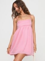 Ortega Mini Dress Pink - Image 2