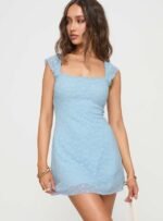 Lanchester Mini Dress Blue - Image 2