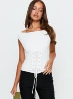 Unbothered Corset Top White - Image 2