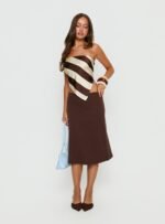 Baseline Rib Midi Skirt Chocolate - Image 2