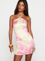 Gardens Of Eden Halter Mini Dress Multi - Image 2
