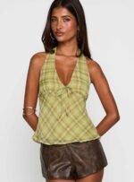 Amalthea Top Green Check - Image 2