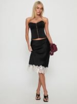 Anchored Midi Skirt Noir - Image 2