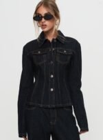 Rider Denim Jacket Dark Denim - Image 2