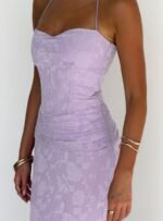 Love From Portofino Corset Maxi Dress Lilac - Image 12