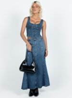 After Hours Corset Top Denim - Image 5