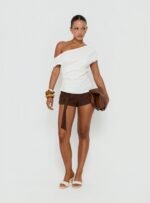 Seasons Change Relaxed Off Shoulder Top White - Image 3