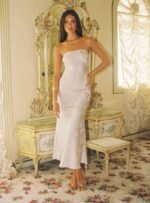 Salvin Strapless Maxi Dress Champagne - Image 2