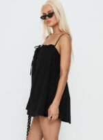 Loveless Strappy Babydoll Mini Dress Black - Image 3