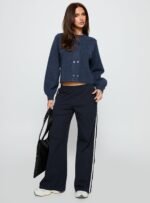 Kammi Button Up Cardigan Navy - Image 2