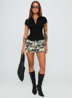 Cottesloe Blouse Top Textured Black - Image 3