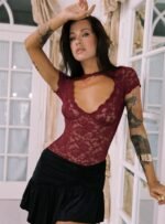 Giallo Bodysuit Burgundy - Image 6