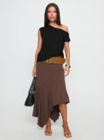Ashfield Off Shoulder Top Black - Image 3