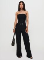 Passionette Trousers Black Petite - Image 3