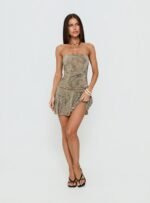 Nakamia Strapless Mini Dress Paisley - Image 3