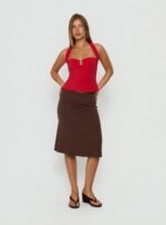 Isabetta Halter Top Red - Image 3