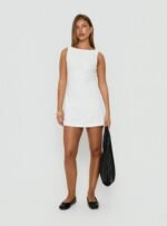 Lukea Sleeveless Mini Dress White - Image 3
