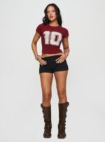 Baseline Low Rise Rib Shorts Black - Image 3