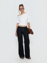 Buenos No Waist Low Rise Straight Leg Jeans Raw Denim - Image 3