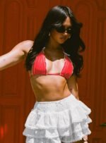 Kathrine Triangle Bikini Top Red - Image 8