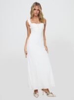 Lillette Maxi Dress White - Image 3
