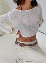 Cafe Pari Jumper White - Image 11