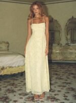 South Of France Maxi Dress Yellow Petite - Image 2