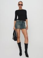 Elaia 3/4 Sleeve Top Black - Image 3